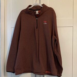 LACC US OPEN 123rd .Nike Chocolate Half-Zip Shirt Jacket